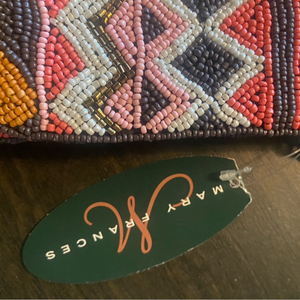New Mary Frances Beaded Crossbody/Clutch Flap Bag - Picture 4 of 8